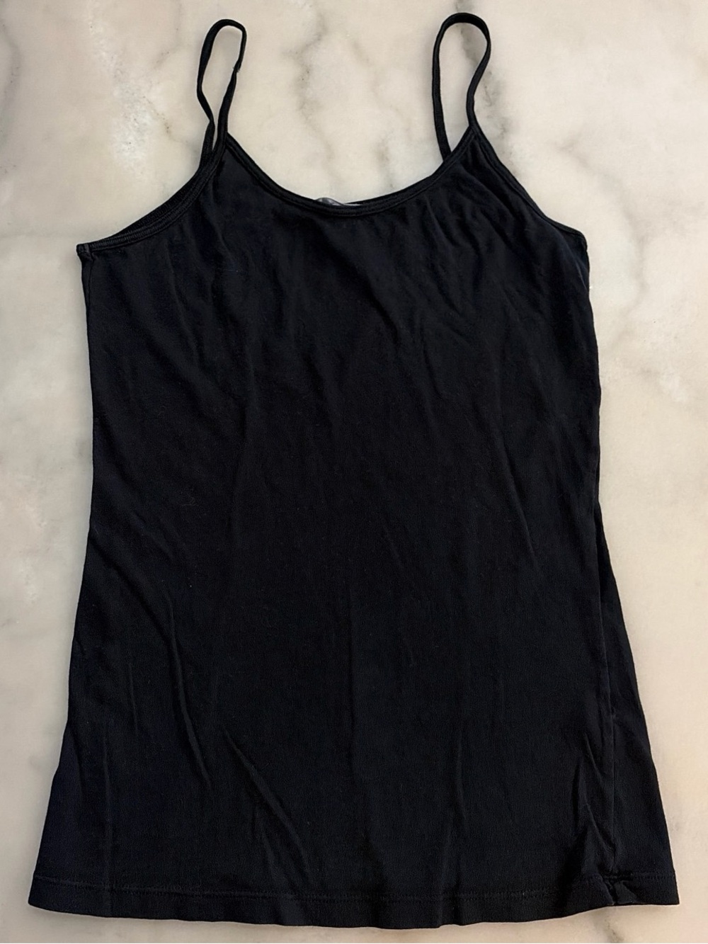 Velvet Black Spaghetti Strap Camisole